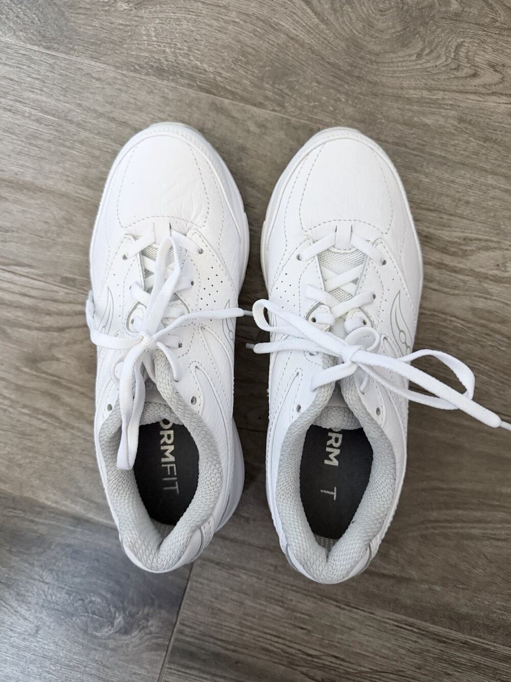 Saucony Integrity Walker 3 Wide Triple White Form Fit Women's Shoes Size 6 W